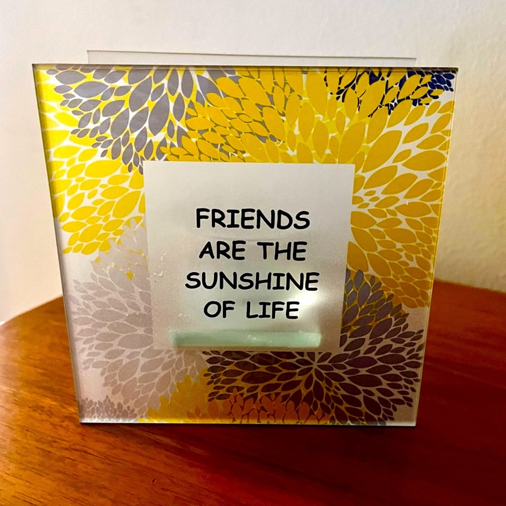 Friendship tea light candle holder